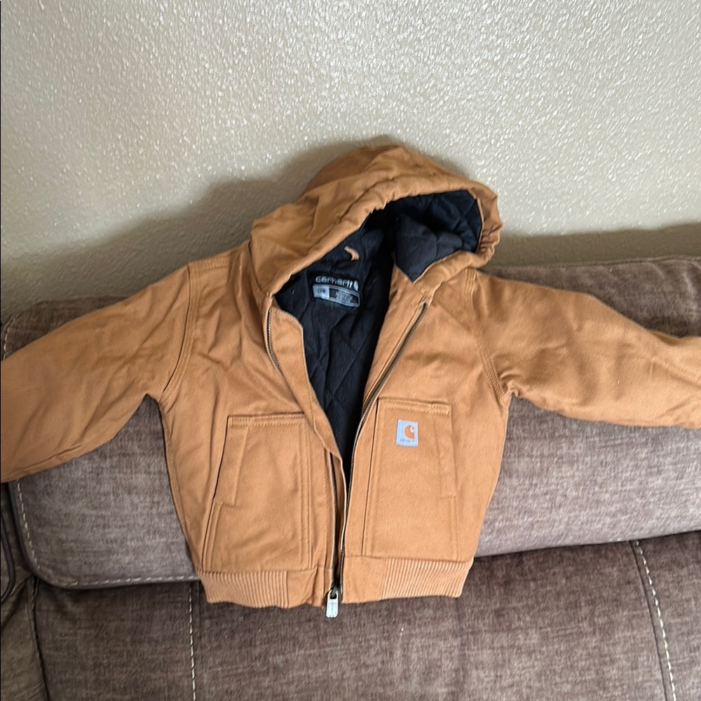 Carhartt Kids Tan Hooded Jacket
